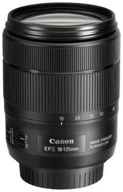 Canon EF-S 18-135mm f/3.5-5.6 IS STM Lens.
